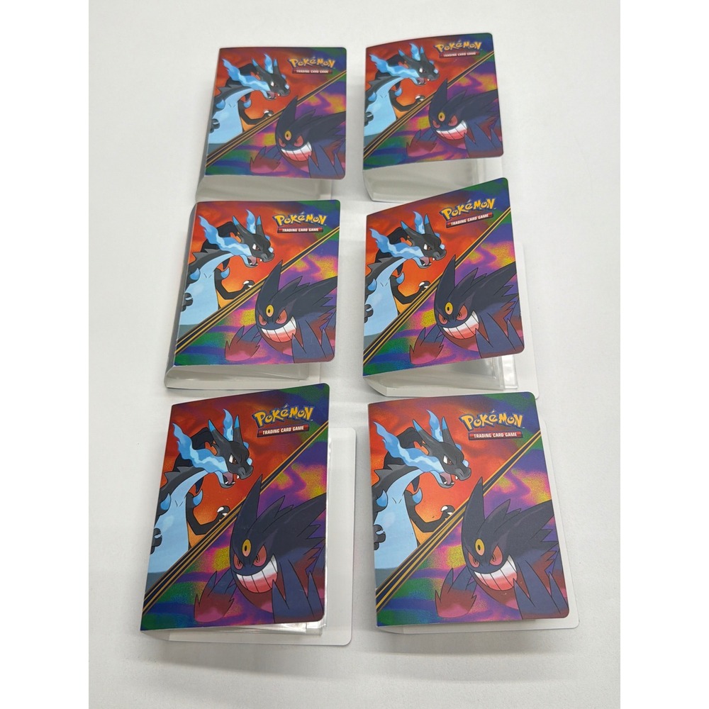 Pokemon TCG Mini Portfolio Set of 6 Charizard Gengar Diancie Card Binders